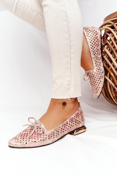 Otvorené mokasíny na Golden Heel Vinceza 21-10602 multikolor