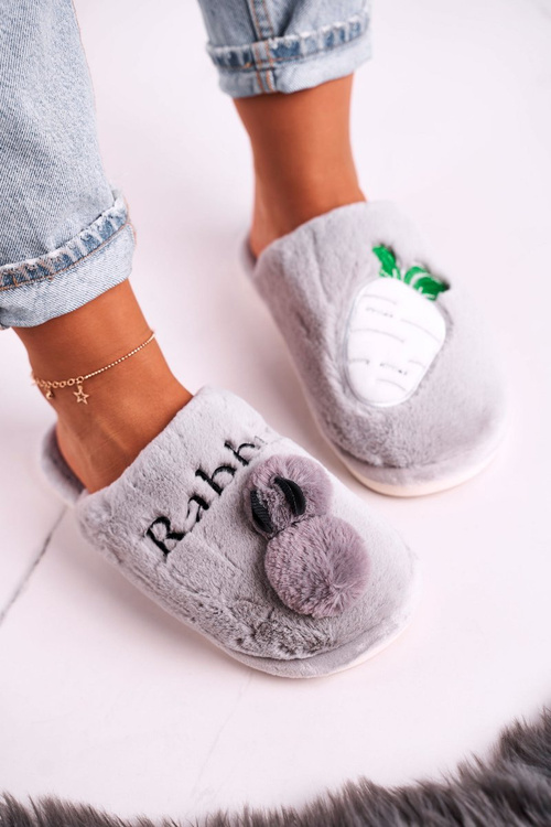 Dámské Kožené Pantofle S Králíkem A Mrkví Sede Follow Me