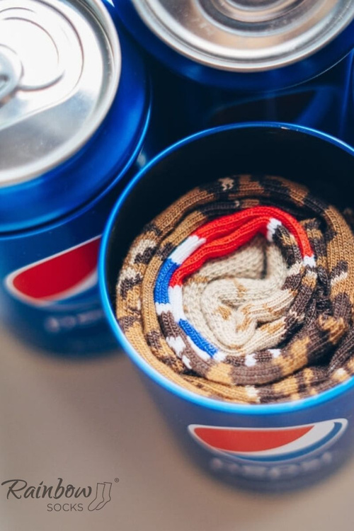 Ponožky dúhové ponožky x pepsi 1 pár