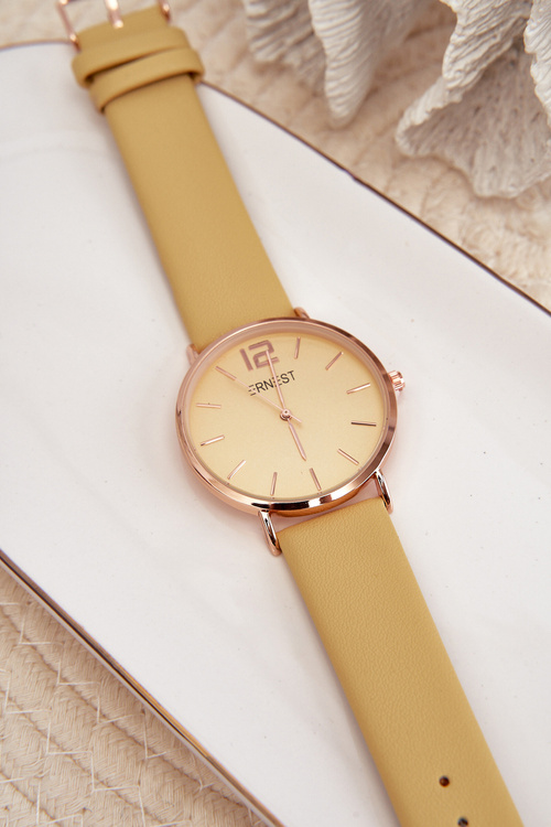 Dámske Hodinky Ernest Žlté Sandmill