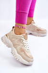 Klasické športové topánky na platforme Beige Bowie Platform