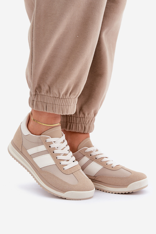 Nízke sneakersy dámske béžové Sellira