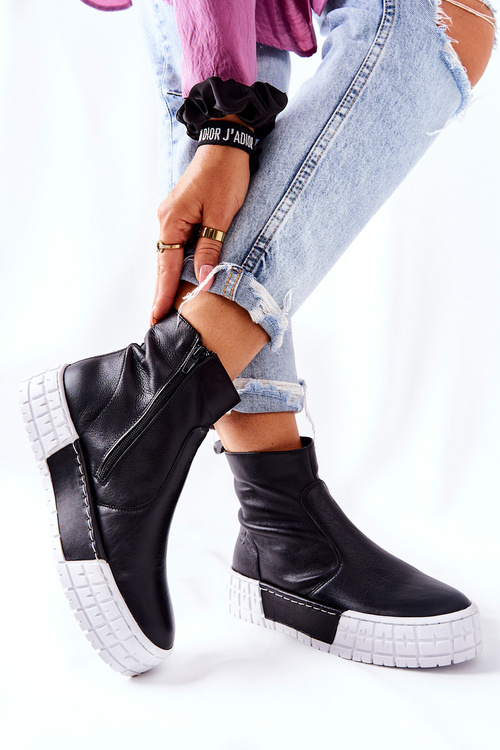 Kotníkové Boty Na platformě Černá Maciejka 05216-01