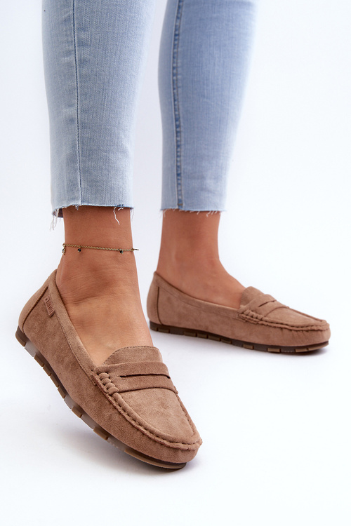 Dámské mokasíny z ekologického semiše Big Star NN274930 s paměťovou pěnou béžové