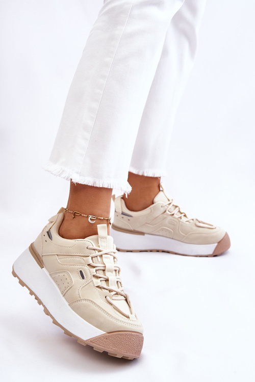 Dámské sportovní boty na platformě Světle béžová Dakari