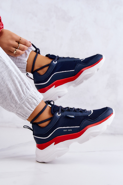 Dámske športové topánky Veľká hviezda JJ274A117 NAVY BLUE