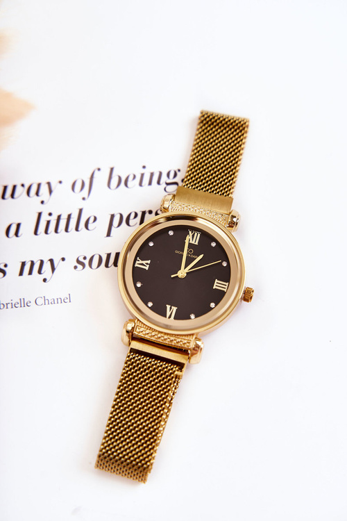 Dámské hodinky Giorgio & Dario se magnetickým náramkem Zlato-černá