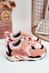 Dětská sportovní obuv se suchým zipem růžové Yetto