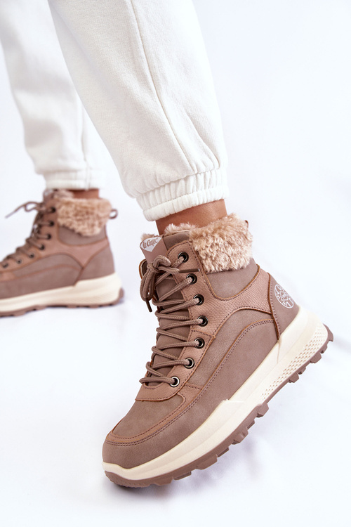 Teplé boty Trappers Lee Cooper LCJ-22-44-1363 Růžove