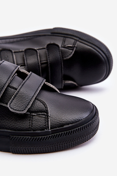 Pánské tenisky na suchý zip Big Star LL174633 Černe