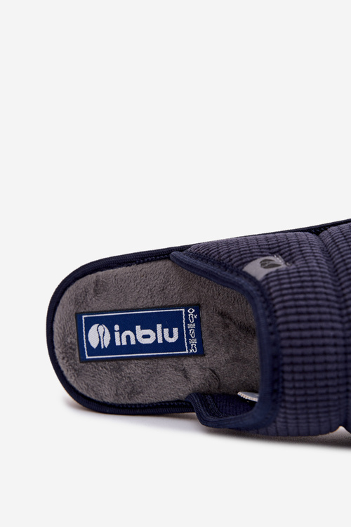 Pohodlná Pánská Domácí Obuv Pantofle Inblu 91000027 Tmavě Modrá