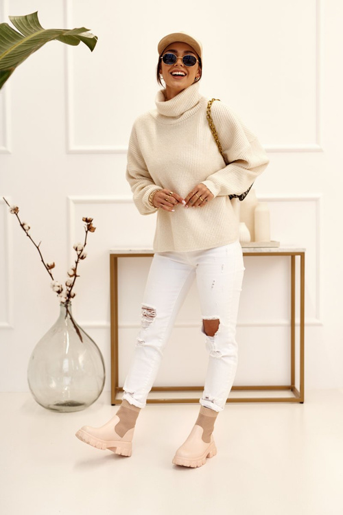 Dámske ponožky topánky Pracovníci béžové búrlivé