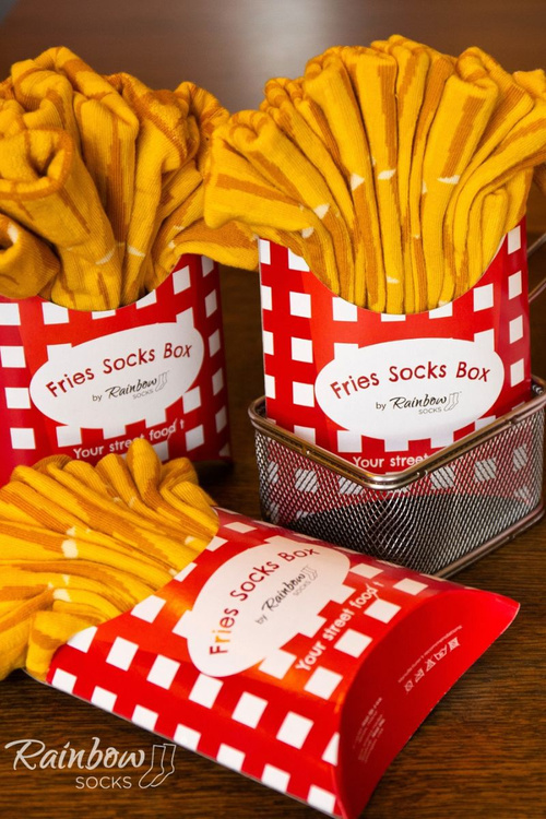 Sada ponožek Rainbow Socks hranolky 2 páry