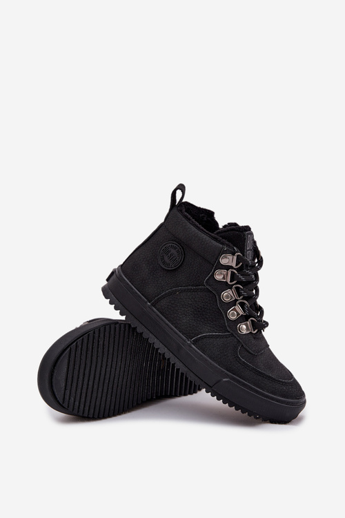 Trekové Boty Dětské Zateplené Big Star SS374075 Černé