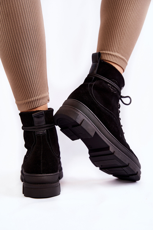 Suve izolované topánky Big Star KK274525 Čierne topánky