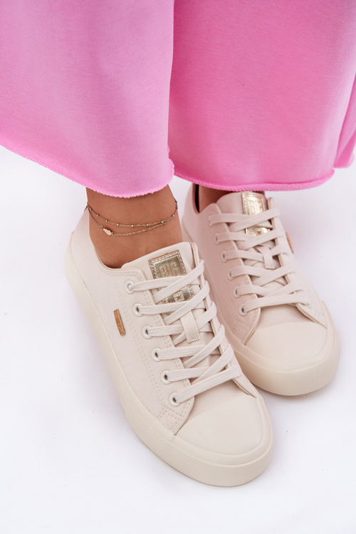 Dámske Tkaninové Tenisky Big Star RR274768 Béžové