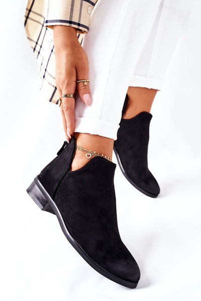 Ženské semišové topánky izolované čierna joaliene