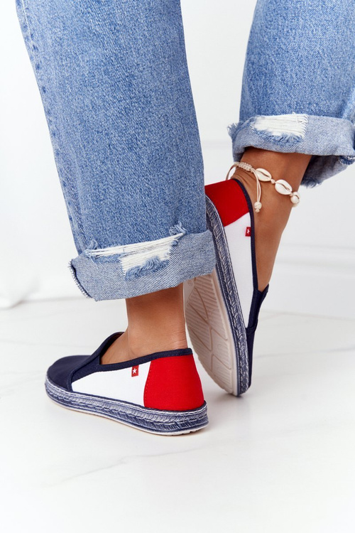 Dámska veľká hviezda HH276008 ESPADrilles Navy-WHITE