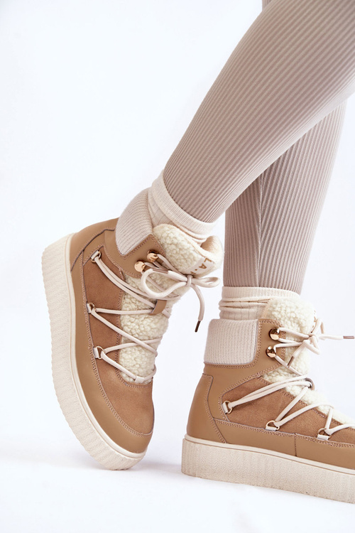 Dámske snehové topánky LA.FI 280072ta-QN Beige