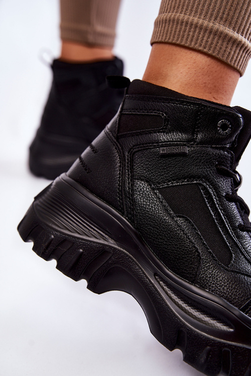 Módní boty Memory Foam Big Star KK274371 Černe