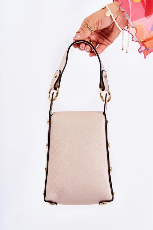 Malá dámská kabelka s Ornamentem Béžový Ellies