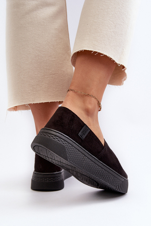 Dámske tenisky na platforme NN276010 Memory Foam System Čierne