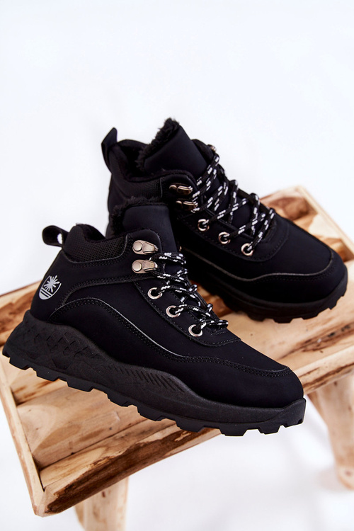 Dětské zateplené boty Trappers černé Otto