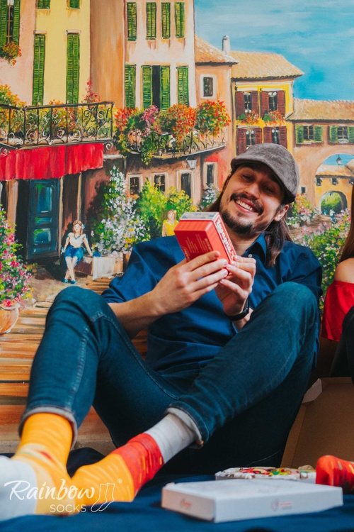 Ponožky dúhové ponožky lasagna 2 páry