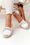 Espadrilles na slamenej podrážke S. Barski White