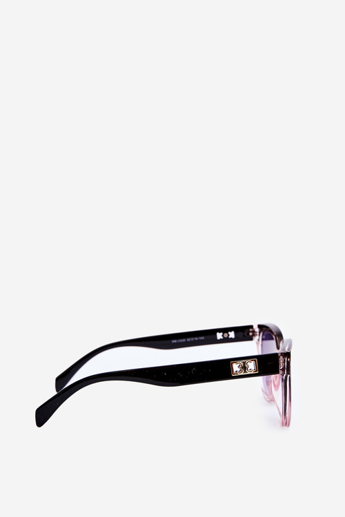 Dámské sluneční brýle s zlatými detaily UV400 hnědé