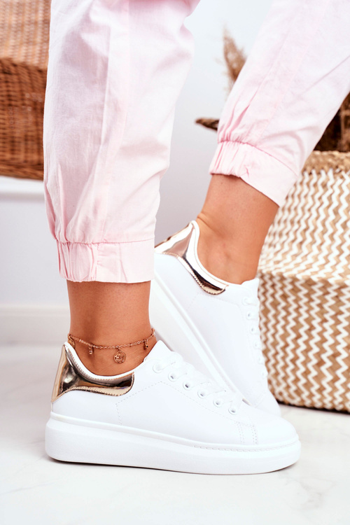 Dámská Sportovní Obuv Lu Boo Bile Kovový Zlate Matilda