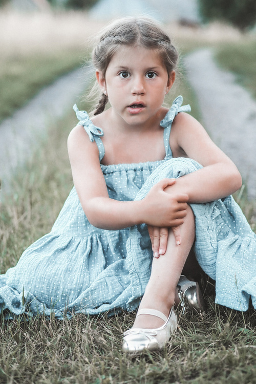 Dětské baletky s mašlí Zlaté Jellema