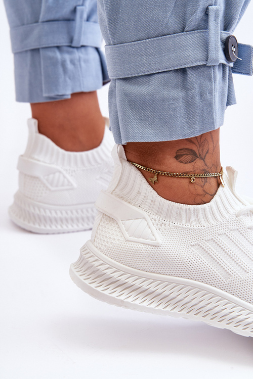 Dámské sportovní materiálové boty bílé Zauna