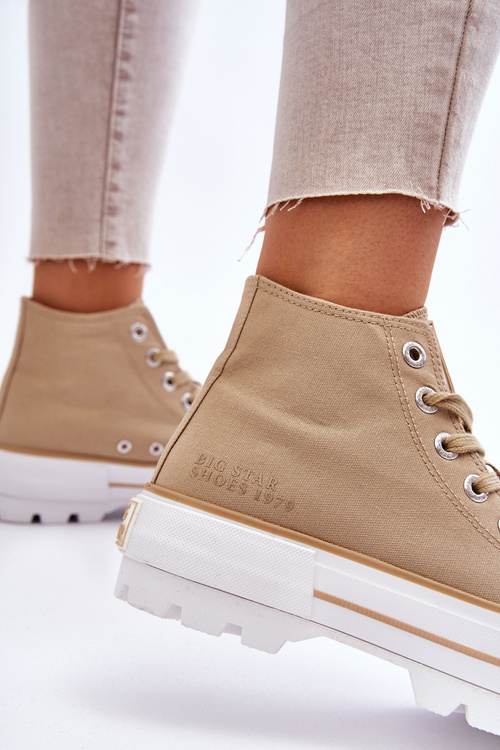 Tenisky s vysokým materiálom na platforme Big Star LL274160