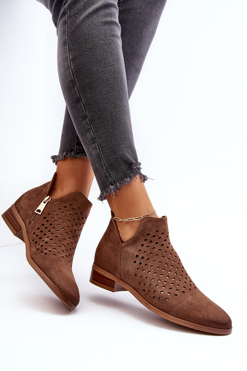 Ženské semišové topánky pre béžu Belliano