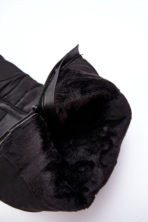 Dámské zimní boty kozačky s izolací Černé Big Star MM274332