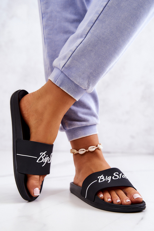 Veľká hviezda JJ274A300 Black Gum Gum Gum Flip -flops