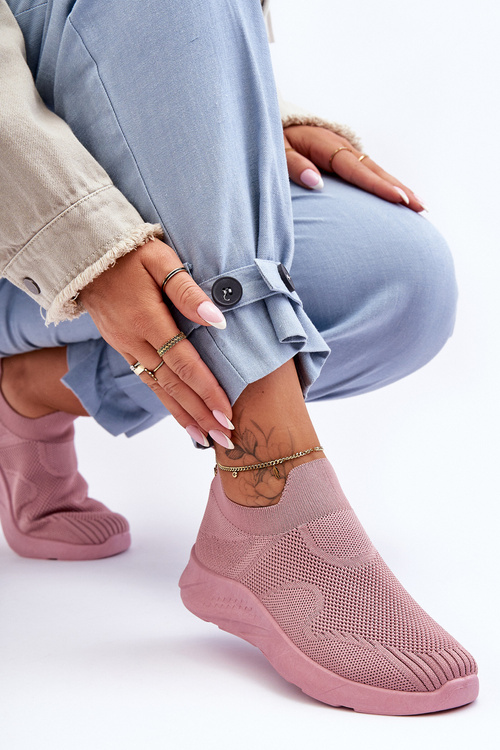 Dámské Sportovní Slip-On Boty Růžové Claris