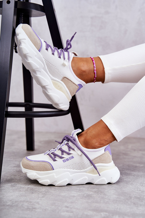 Dámské tenisky Memory Foam System Big Star KK274029 Bíle