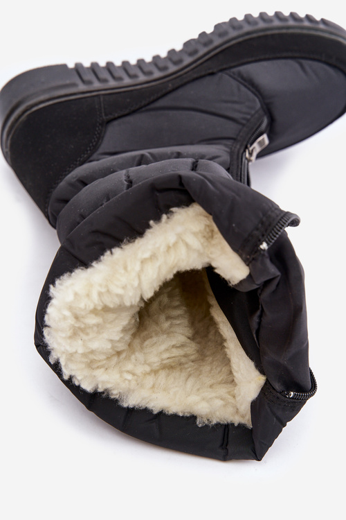 Ženské izolované snehové topánky Progress progj-22-136 čierna