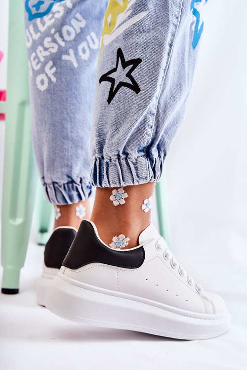 Dámská sportovní obuv na platformě černá a bílá Eliso