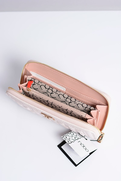 Veľká dámska prešívaná peňaženka Nobo prášok ružový