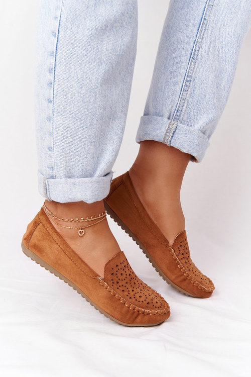 Dámské Semišové Mokasíny Camel Molly