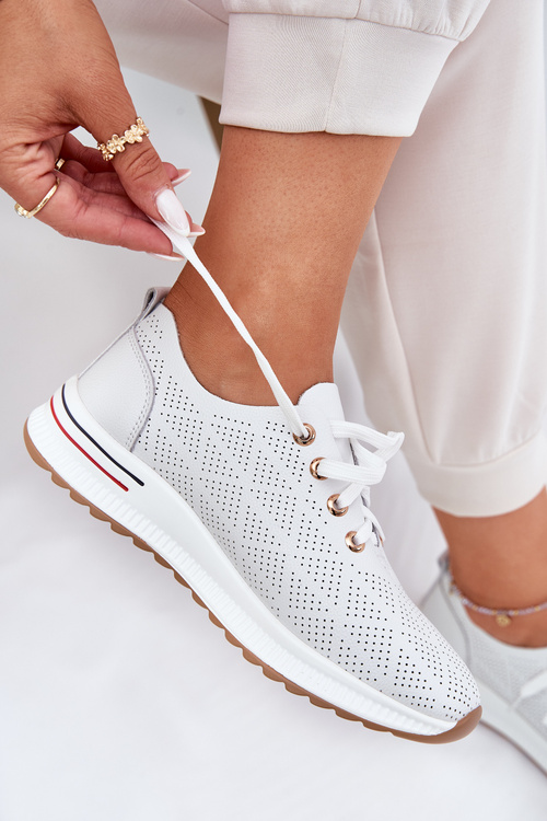 Kožené Lehká Polobotky Dámské Artiker 54C1758 Bílé