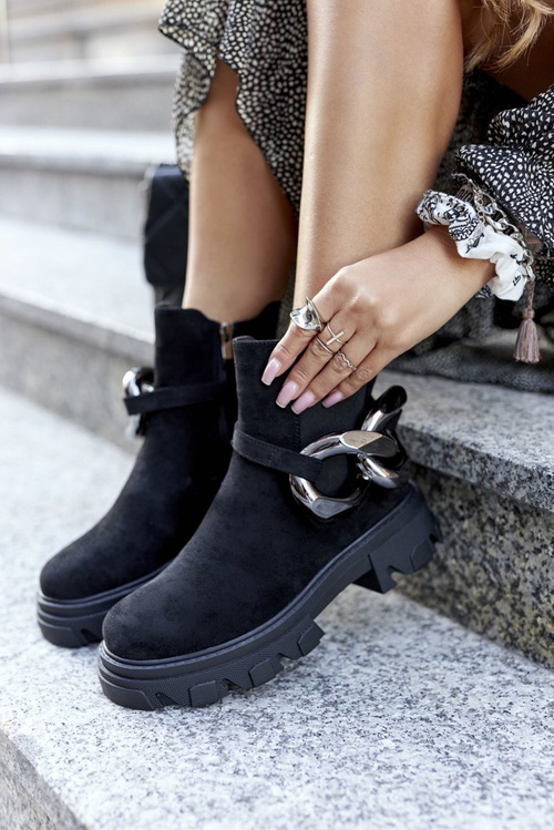 Dámské Teplé Pérka Boty Černé Visione