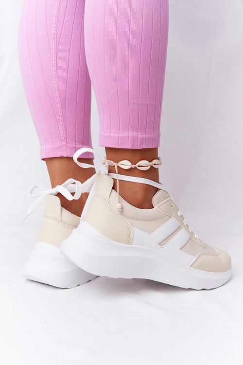Dámská Sportovní Obuv Sneakersy Béžove Holiday