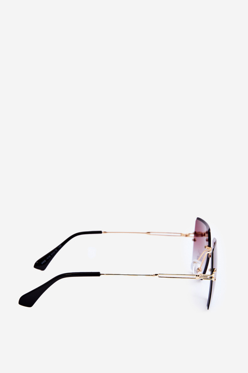 Dámské Sluneční Brýle S Odstíněnými Skly UV400 Zlatohnědé