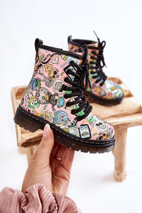 Ružové tlačené topánky ružové dexi