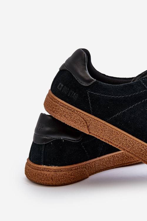 Nízke pánske tenisky z ekologickej kože Big Star NN174284 Čierne