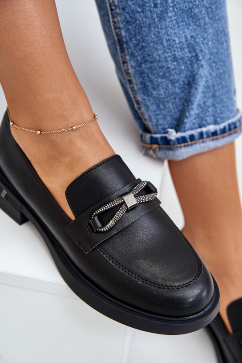 Dámské Mokasíny Z Přírodní Kůže Vinceza 62181 Černé